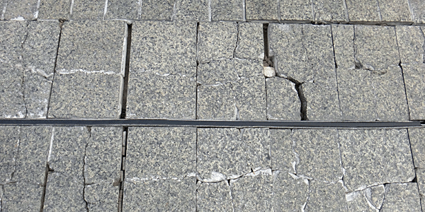 Natural Stone Pavement Failure